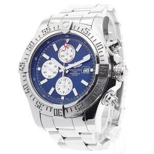BREITLING Super Avenger II A13371 Date Chronograph Automatic Men's Watch_884224